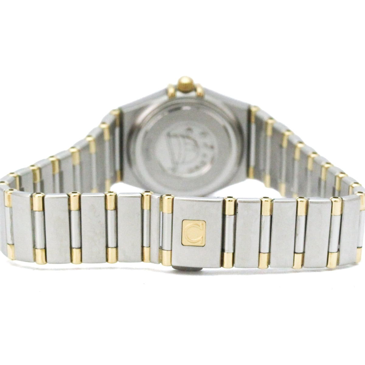 Pre-Owned OMEGA Constellation 18K Gold Steel Quartz Ladies Watch 1362.10 Polished