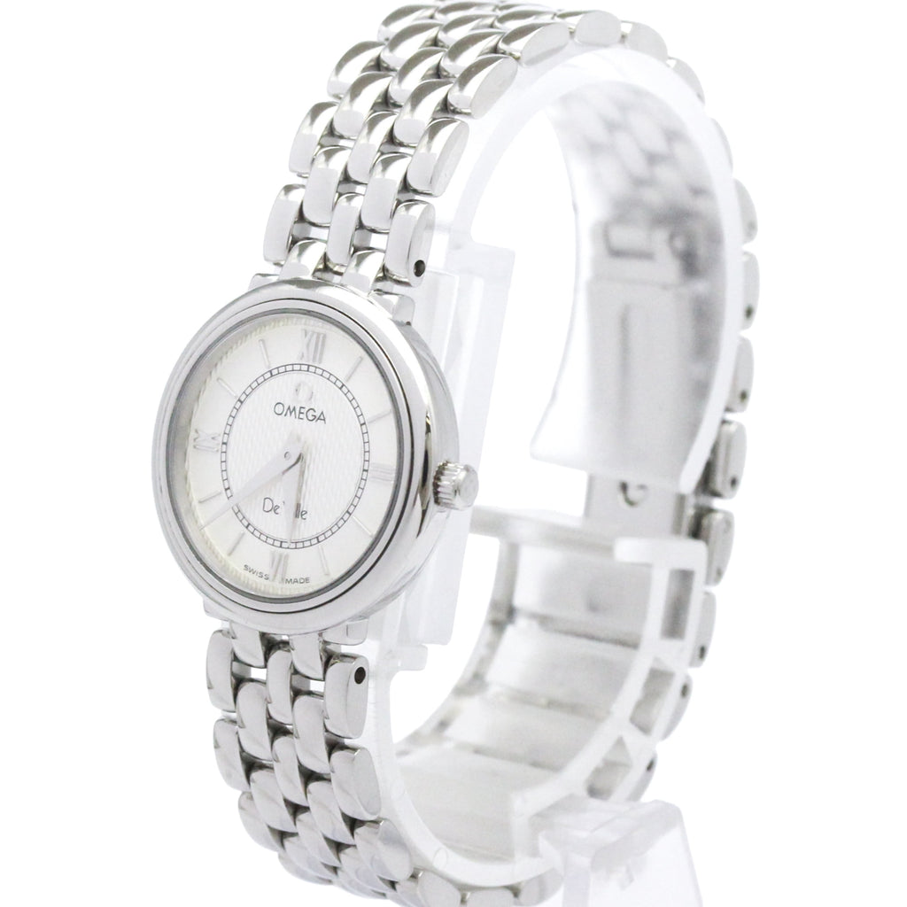 Pre-Owned OMEGA De Ville Stainless Steel Quartz Ladies Watch 7574.31 Polished