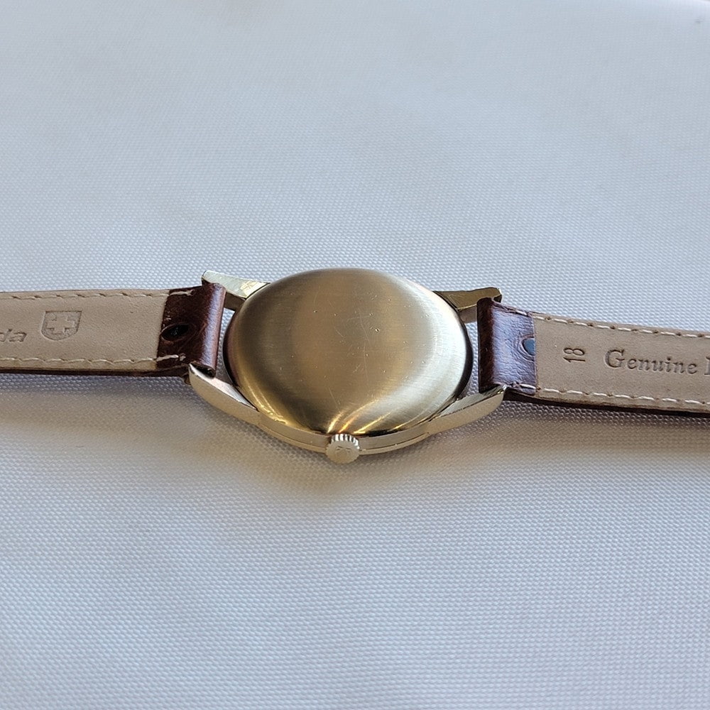 Pre-Owned Omega Ref 2497-2 80 Micron Gold Capped Mens 1940s 35mm Vintage Manual Wind RA702