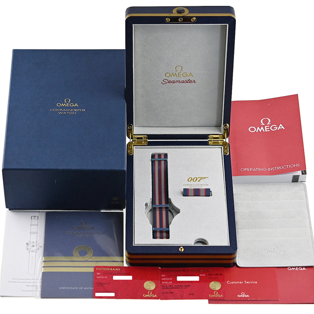 Pre-Owned OMEGA Seamaster Diver 300M Co-Axial 41MM Commander Watch World Limited Edition 7007...