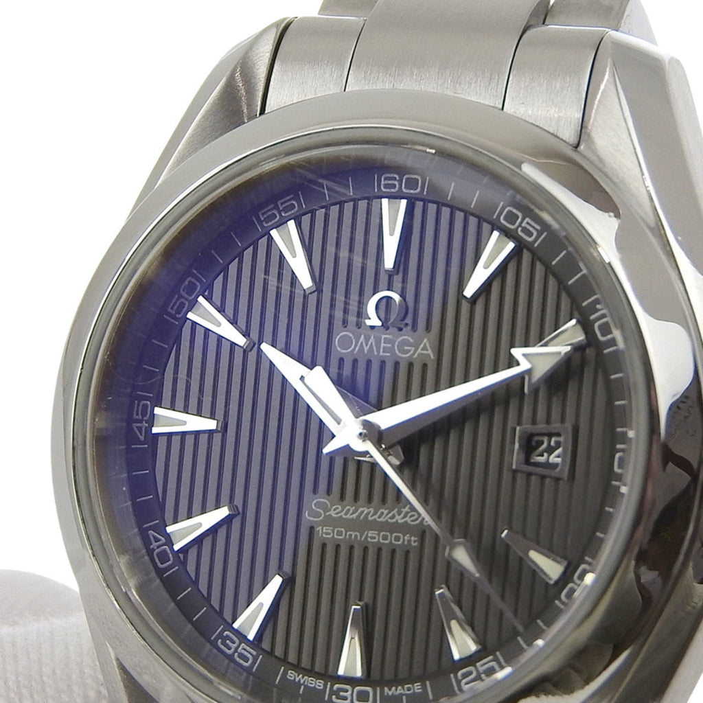 Pre-Owned Omega Seamaster Aqua Terra Date 150m Water Resistant 231 10 61 06 001 Gray...