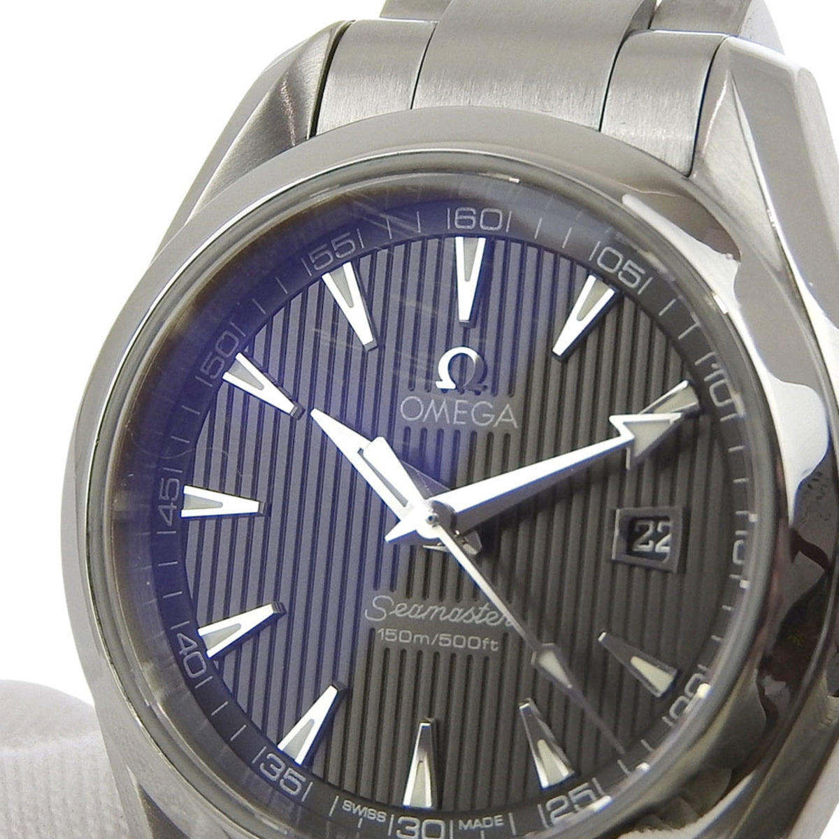 Pre-Owned Omega Seamaster Aqua Terra Date 150m Water Resistant 231 10 61 06 001 Gray...