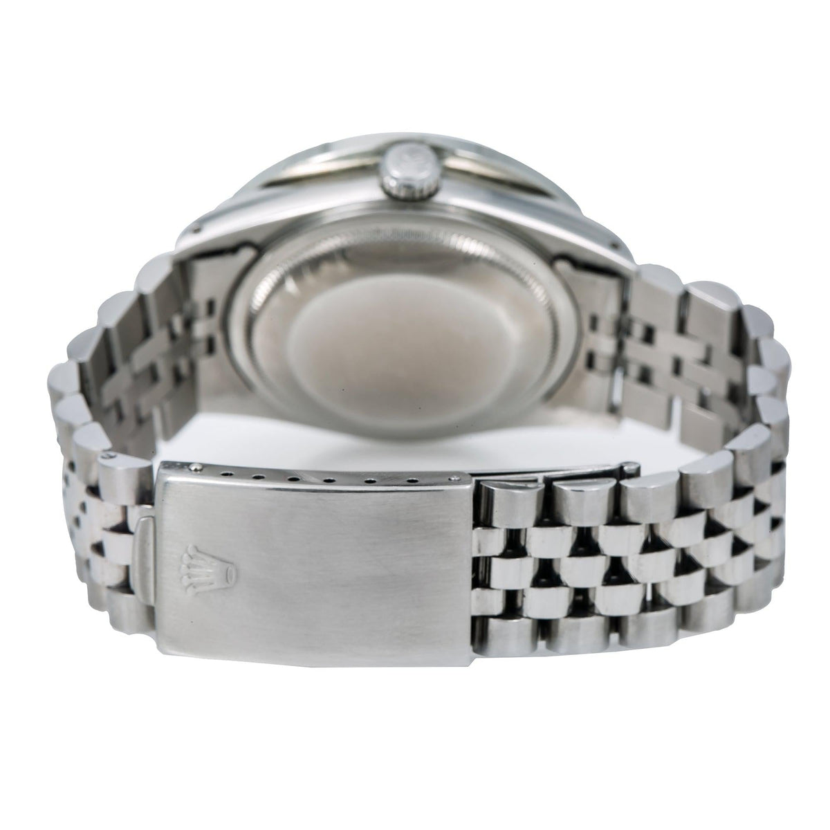 Pre-Owned Rolex Datejust 36MM 16014 White Mother of Pearl Diamond Dial Diamond Bezel Stainless Steel Jubilee Bracelet