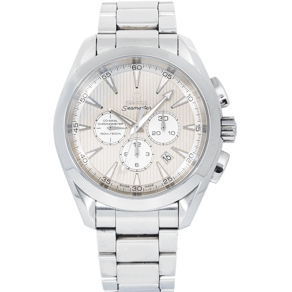 Pre-Owned Omega Speedmaster Chronoscope 44.25mm Silver Dial Stainless Steel Bracelet Watch