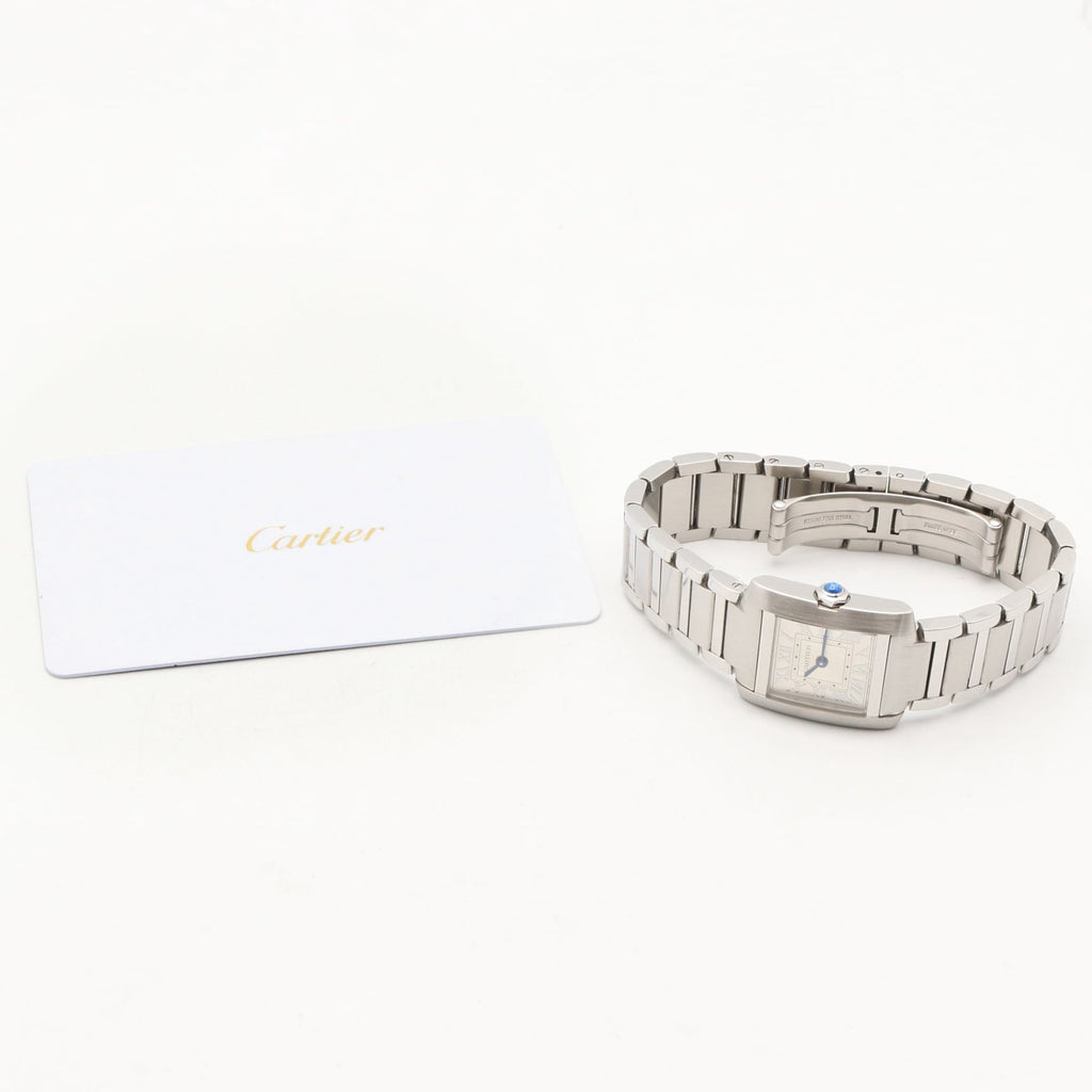 Pre-Owned Cartier Tank Française SM Watch, Stainless Steel, Ladies, Silver Tone, WSTA0065