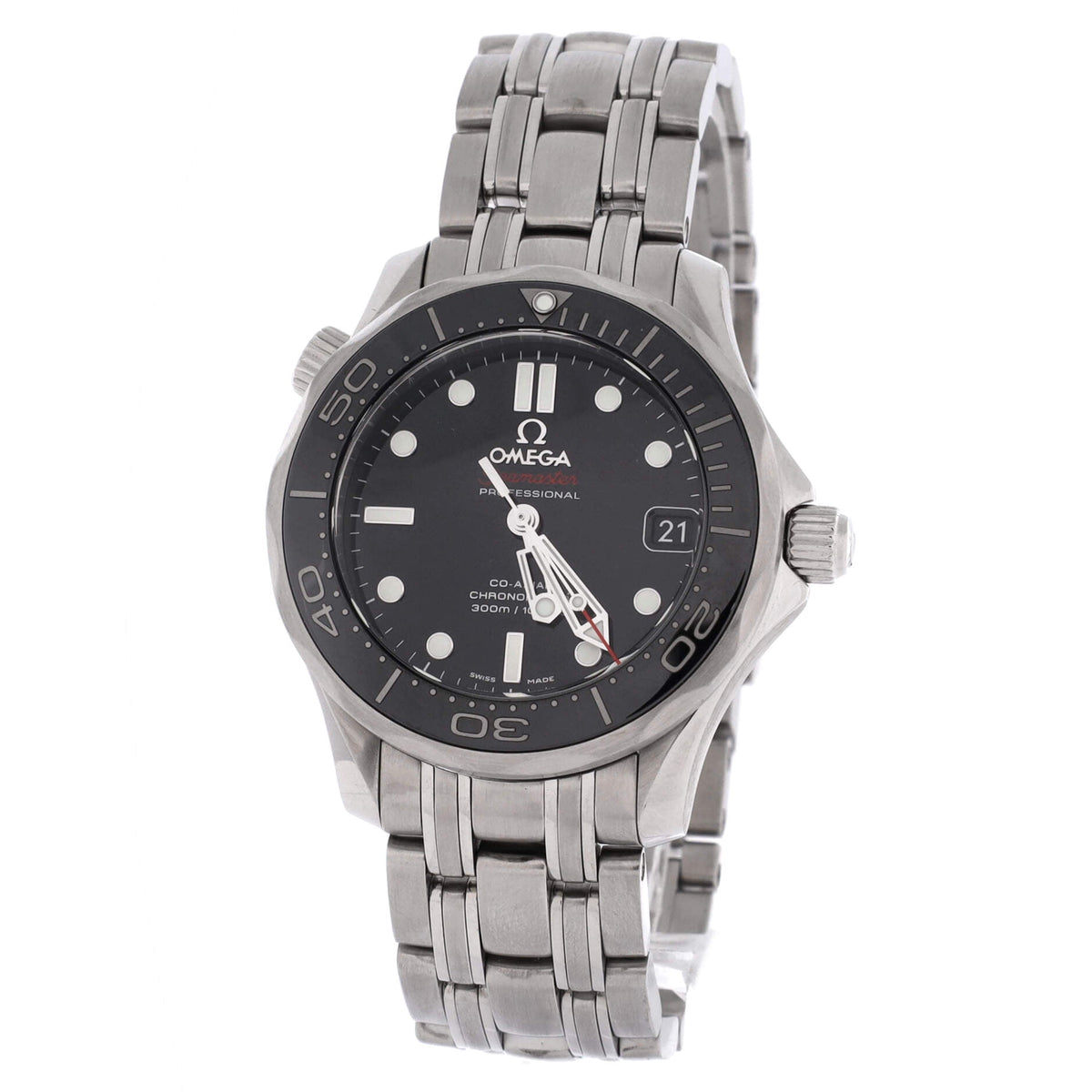 Pre-Owned Seamaster Professional Diver 300M Co-Axial Chronometer Automatic Watch Stainless Steel 36 By Rebag