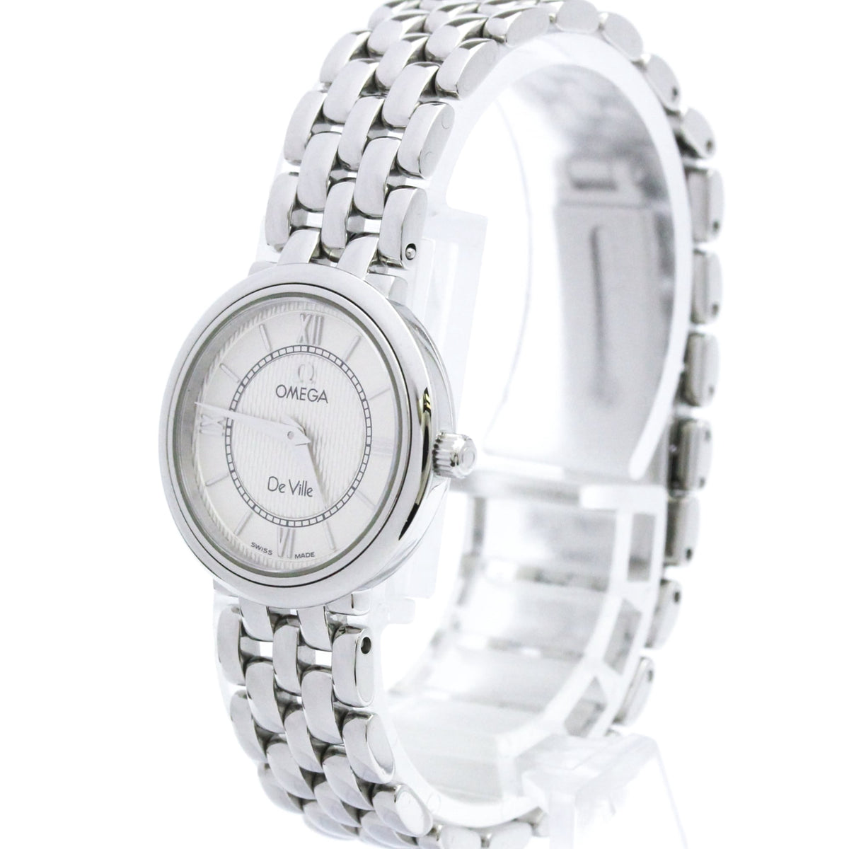 Pre-Owned OMEGA De Ville Prestage Steel Quartz Ladies Watch 795.1471 Polished