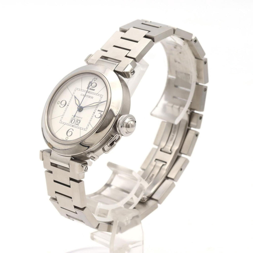 Pre-Owned Cartier Pasha C Grande Date W31055M7 Stainless Steel Automatic Watch