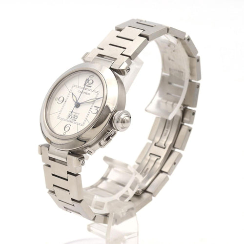 Pre-Owned Cartier Pasha C Grande Date W31055M7 Stainless Steel Automatic Watch