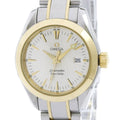 Pre-Owned OMEGA Seamaster Aqua Terra 18K Gold Steel Ladies Watch 2377.30 Polished