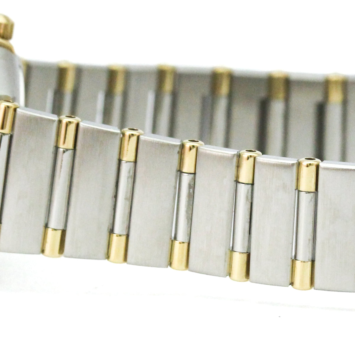 Pre-Owned OMEGA Constellation MOP 18K Gold Steel Ladies Watch 1362.70 Polished