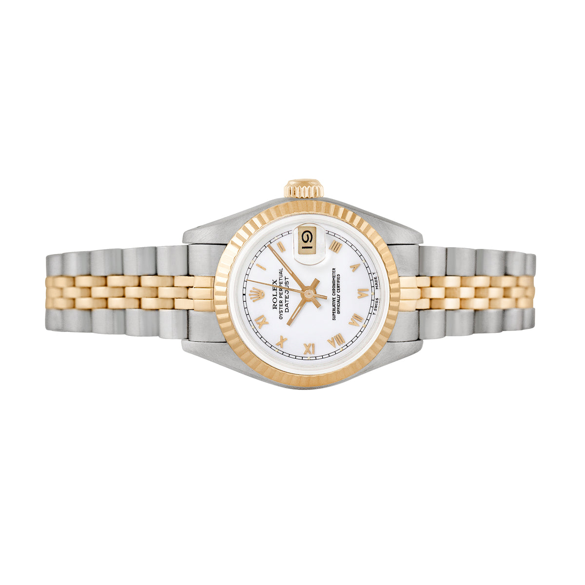 Pre-Owned Rolex Ladies Datejust 26mm Stainless Steel and Yellow Gold Jubilee Wristwatch
