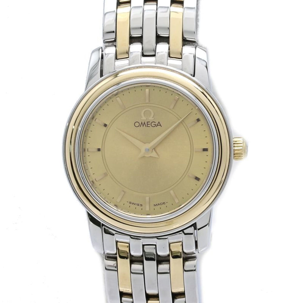 Pre-Owned OMEGA De Ville Prestige 4370.11.00 Women's Watch, Stainless Steel x 18K Yellow Gold,...