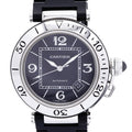 Pre-Owned Cartier Pasha Seatimer W31077U2 Black Dial Men's Watch