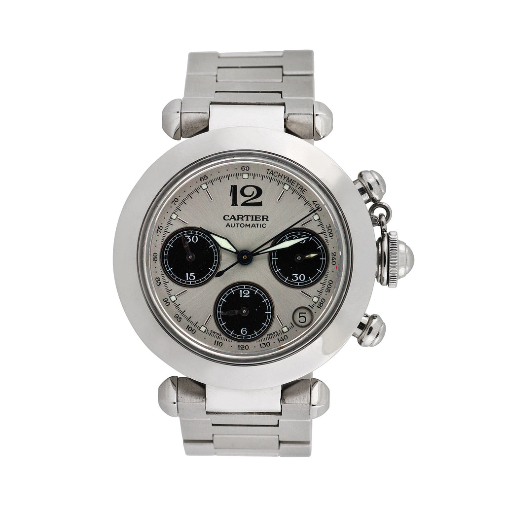 Pre-Owned Cartier Unisex Pasha 36mm Stainless Steel Wristwatch