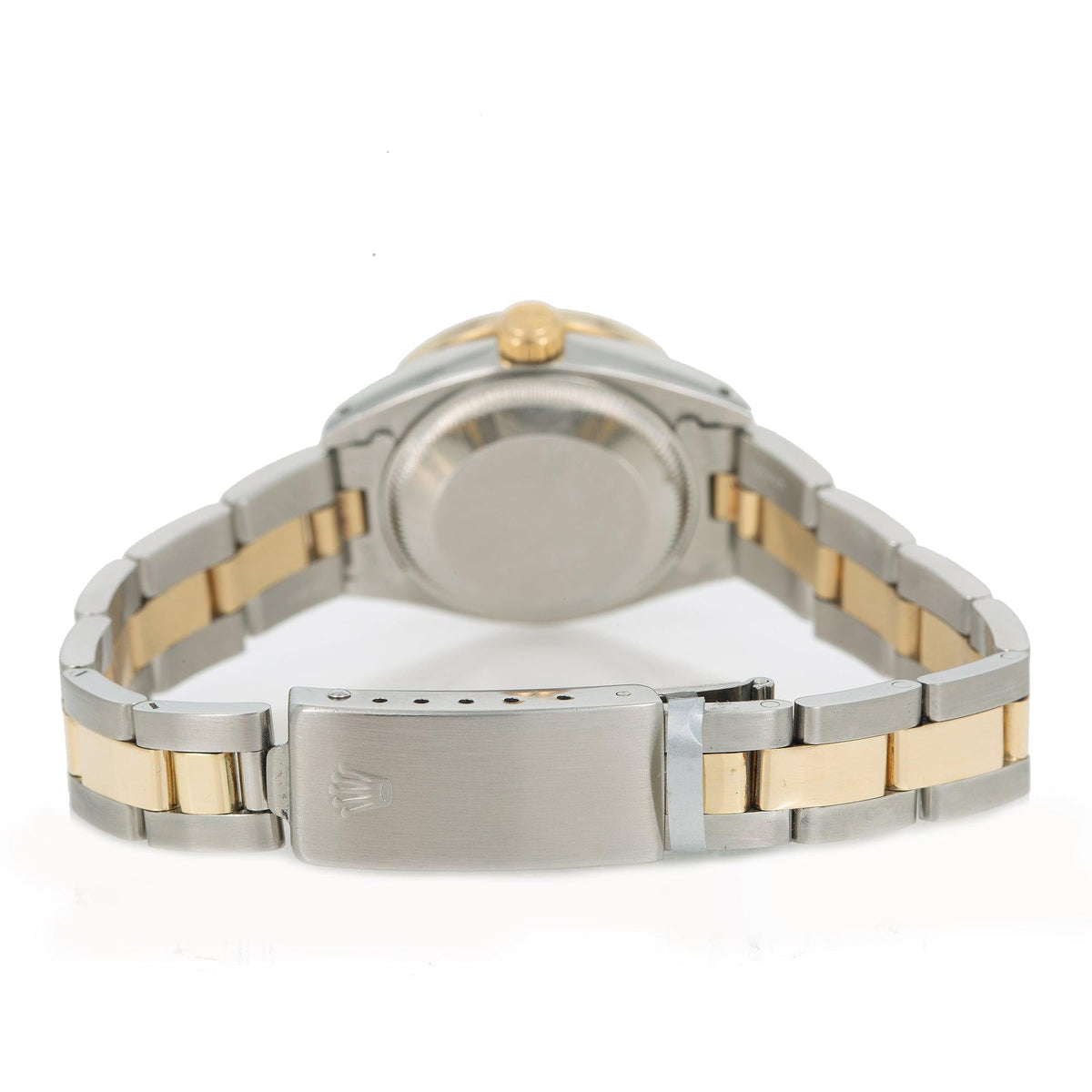 Pre-Owned Rolex Datejust 26MM 6917 Champagne Diamond Dial Diamond Bezel Two Tone Yellow Gold Oyster Bracelet 0.9ct