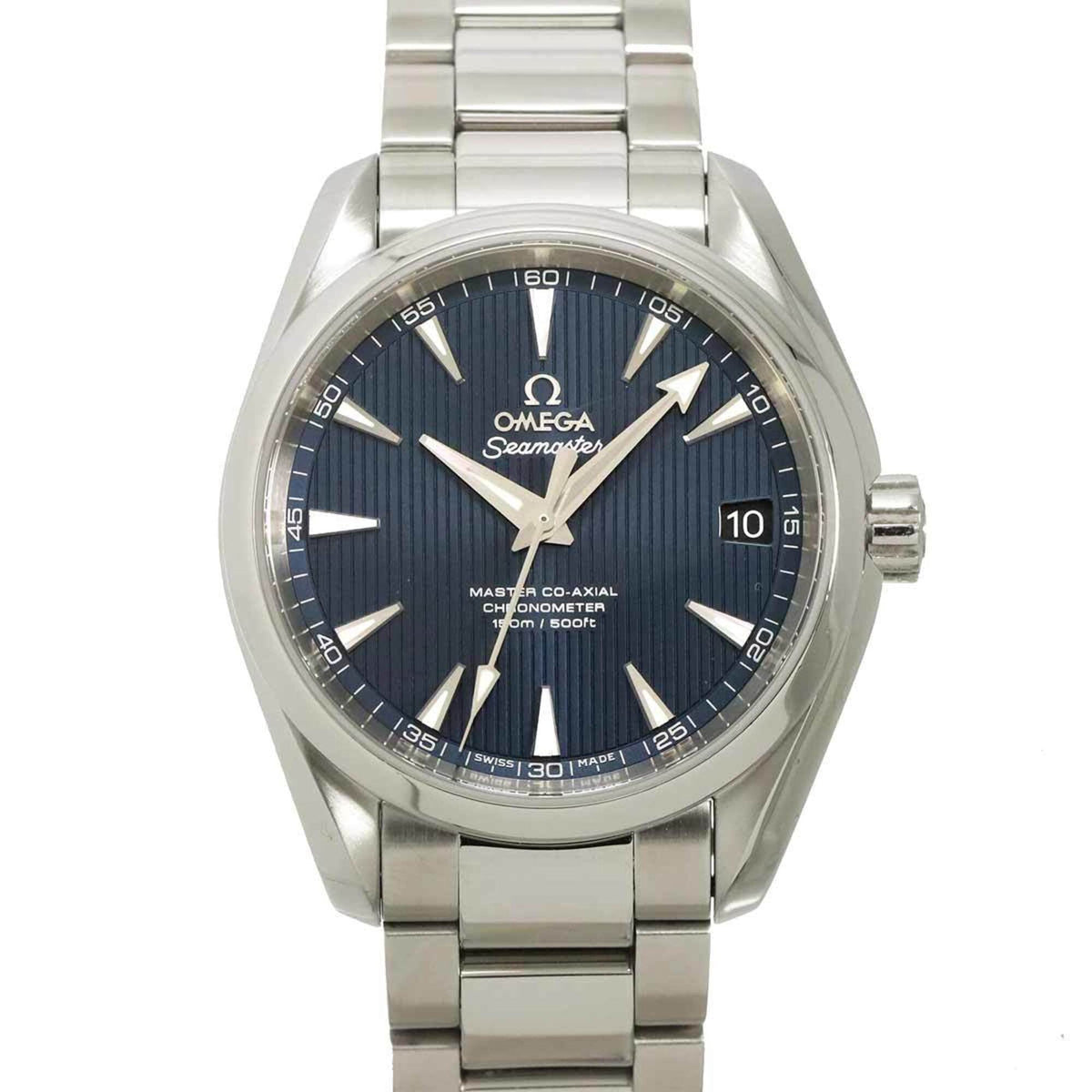 Pre-Owned Omega Seamaster Aqua Terra Co-Axial 231 10 39 21 03 002 Men's Watch, Date, Blue,...
