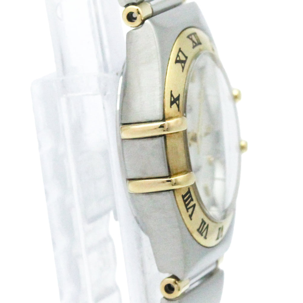 Pre-Owned OMEGA Constellation MOP 18K Gold Steel Ladies Watch 1362.70 Polished