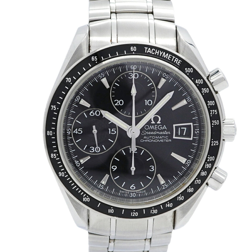 Pre-Owned Omega Speedmaster Date 3210.50 Black Dial Men's Watch