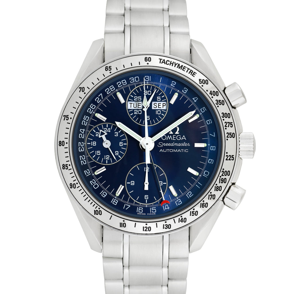 Pre-Owned Omega Men's Speedmaster Day-Date 39mm Stainless Steel Wristwatch