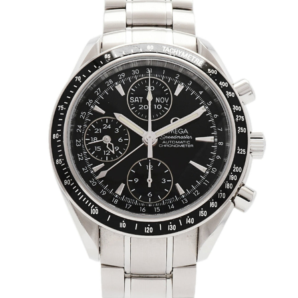 Pre-Owned Omega Speedmaster Day-Date 3220.50 Black Dial Men's Watch