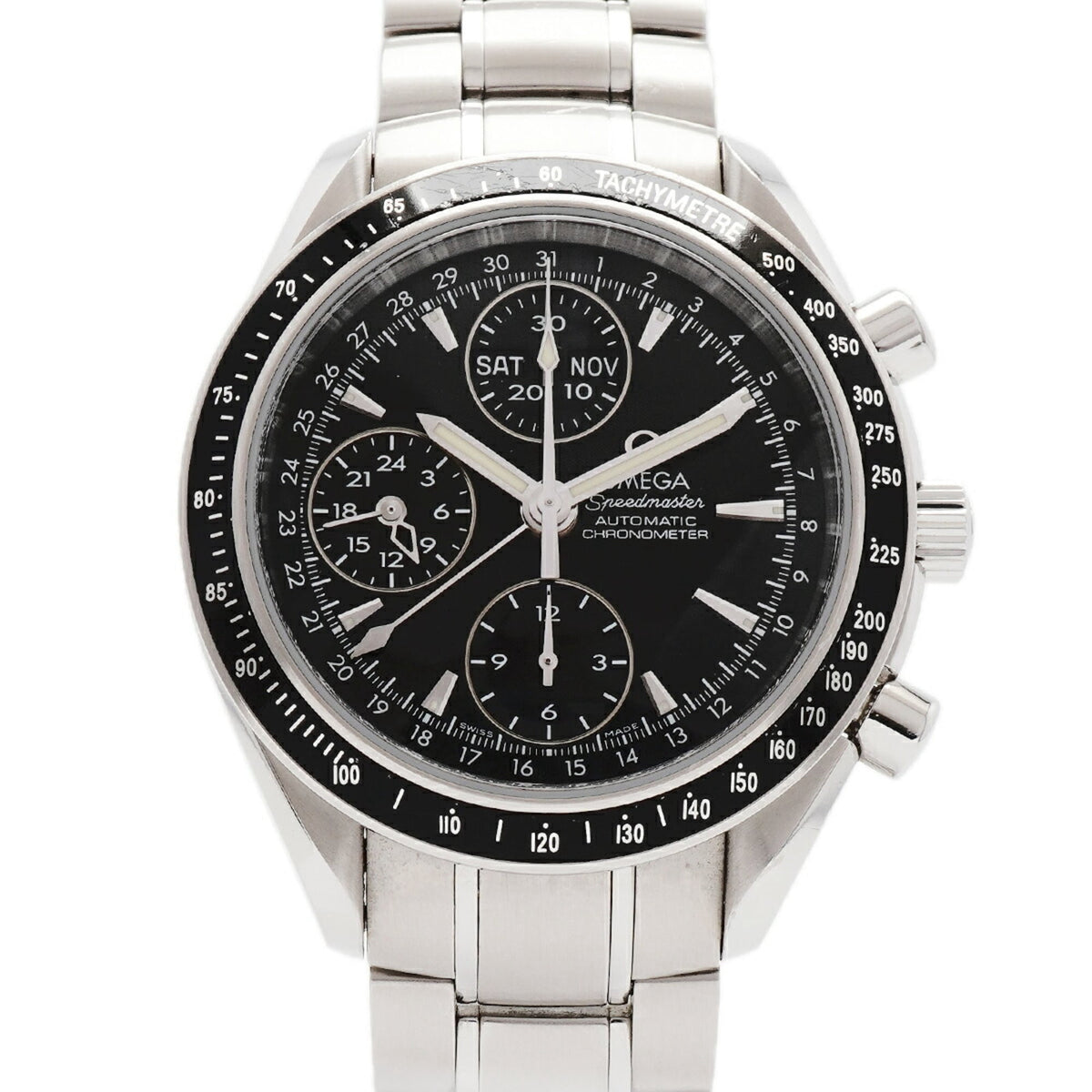 Pre-Owned Omega Speedmaster Day-Date 3220.50 Black Dial Men's Watch