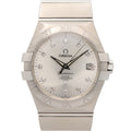 Pre-Owned Omega Constellation Co-Axial 11-Diamond Watch, Stainless Steel, Silver Tone, Men's,...