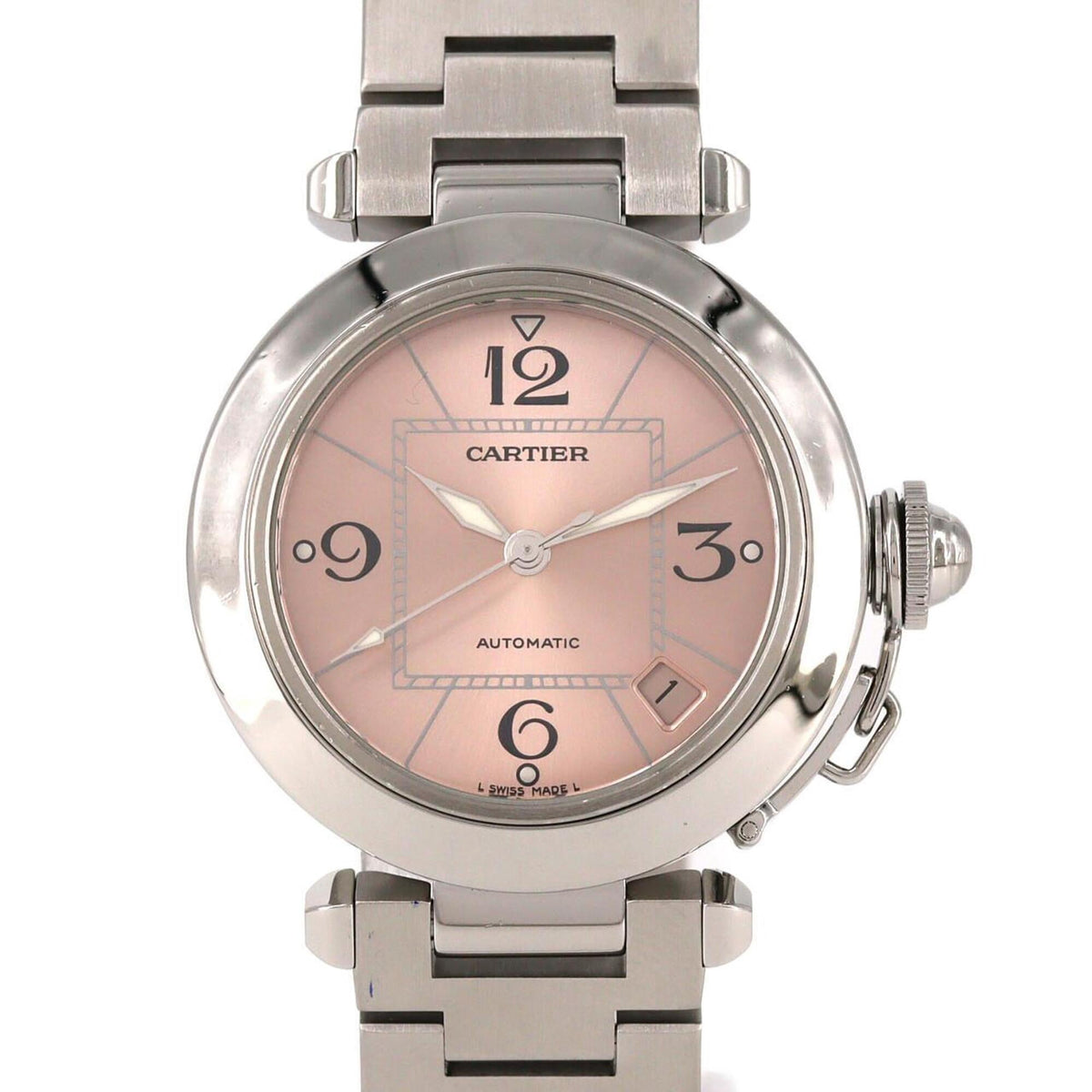 Pre-Owned Cartier Pasha C W31075M7 Stainless Steel Automatic Watch