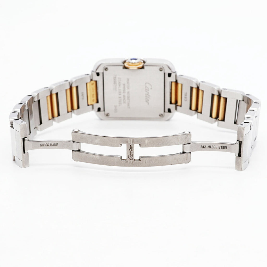 Pre-Owned Cartier Tank Anglaise SM W5310036 Silver Dial Women's Watch