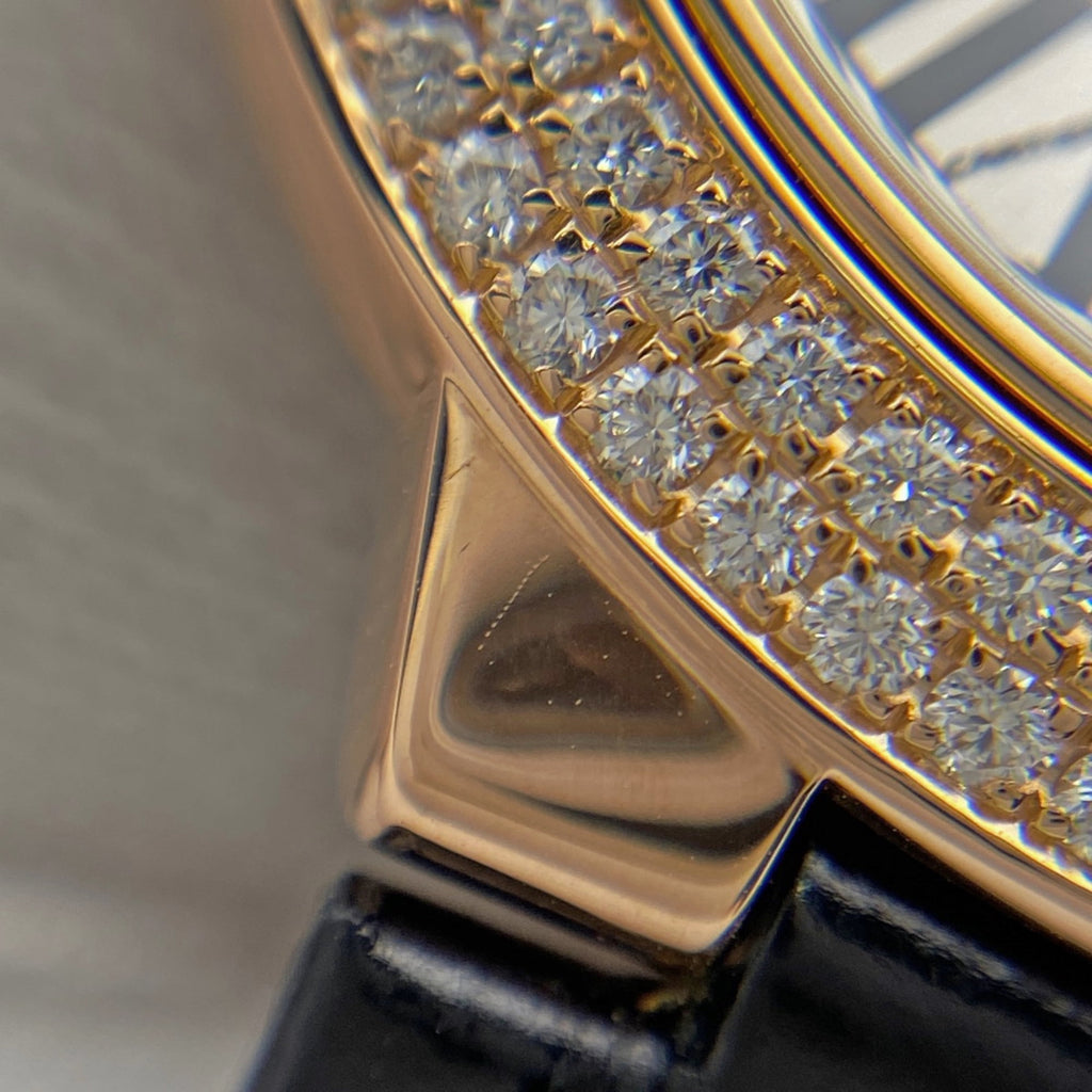 Pre-Owned Cartier Ballon Bleu 33 WE902066 Watch, PG (Pink Gold), Diamond, Leather Strap,...