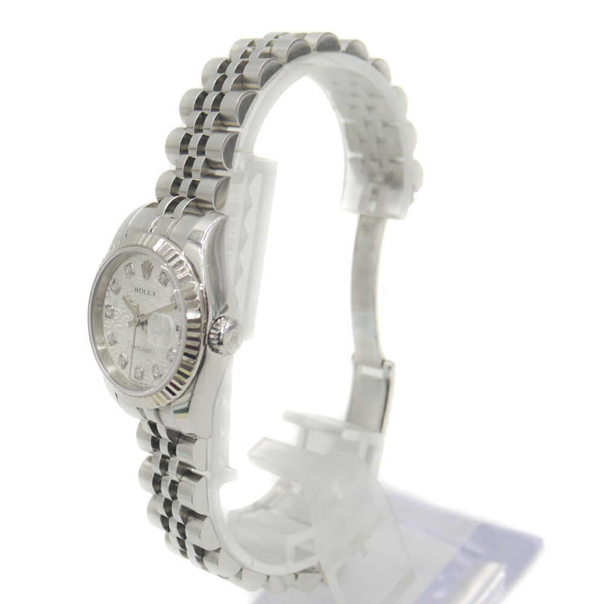 Pre-Owned ROLEX Datejust 179174G (D-serial number), Automatic, 10-diamond setting, Computer...
