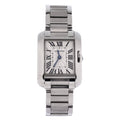 Pre-Owned Tank Anglaise Quartz Watch Stainless Steel 23 By Rebag