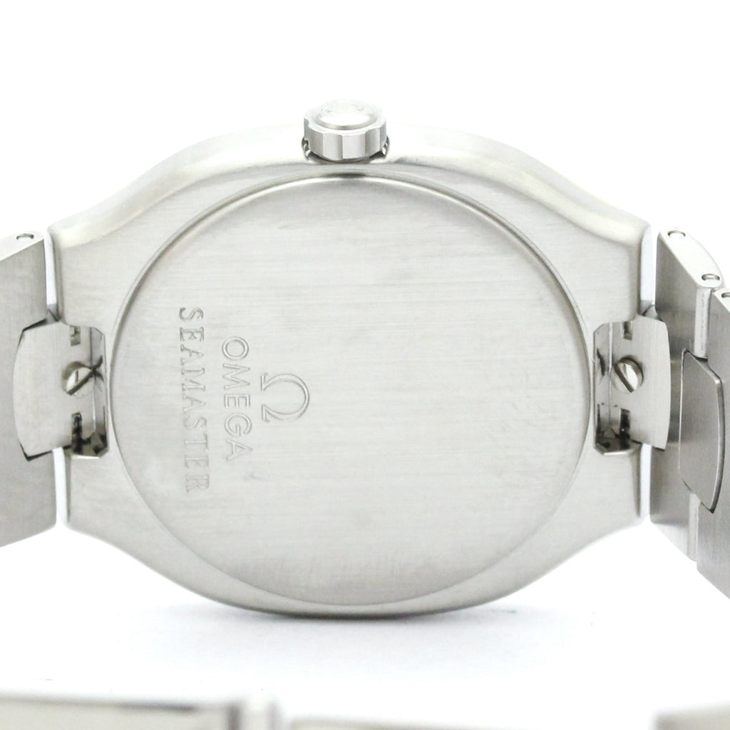 Pre-Owned OMEGA Seamaster Polaris GMT 18K Gold Steel Mens Watch 396.1122 Polished