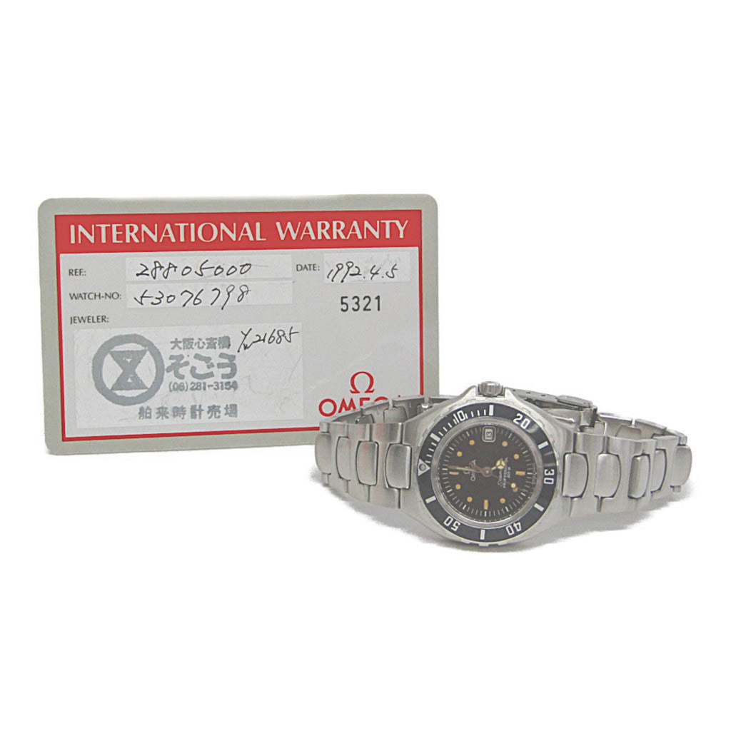 Pre-Owned OMEGA Seamaster Professional 200M Steel Quartz Ladies Watch 2880.50 Polished