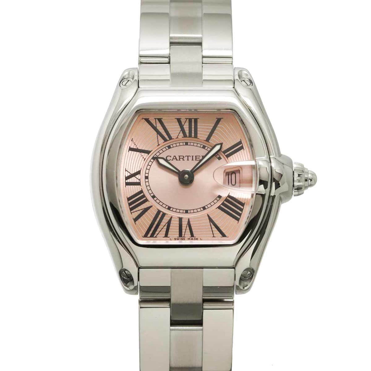 Pre-Owned Cartier Roadster SM W62017V3 Ladies' Watch, Date, Pink, Quartz Watch
