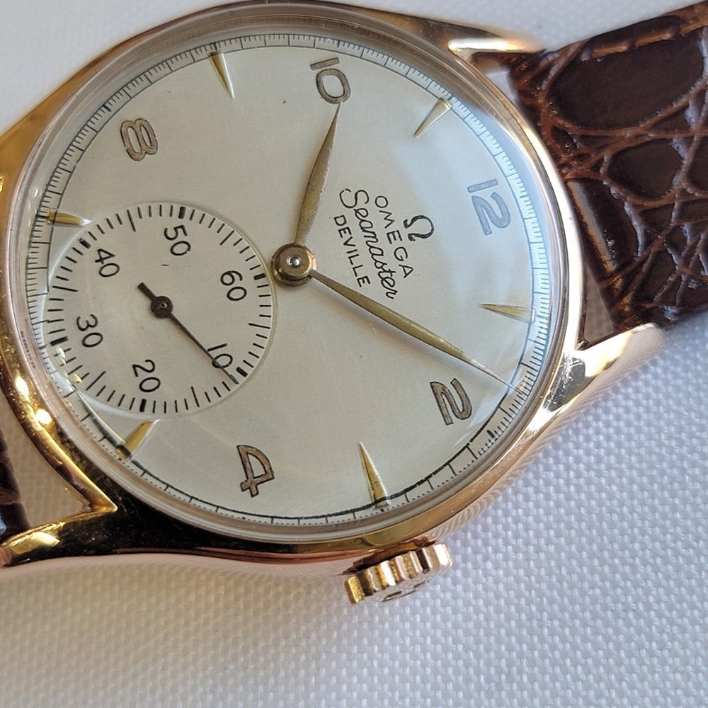 Pre-Owned Omega Seamaster 2508 DeVille 18k Rose Gold 1940s 36mm Mens Manual Wind RA711