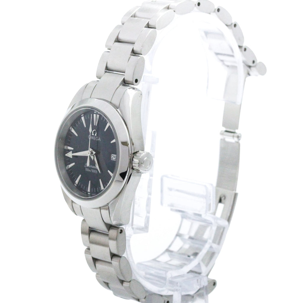 Pre-Owned OMEGA Seamaster Aqua Terra Quartz Ladies Watch 2577.80 Polished