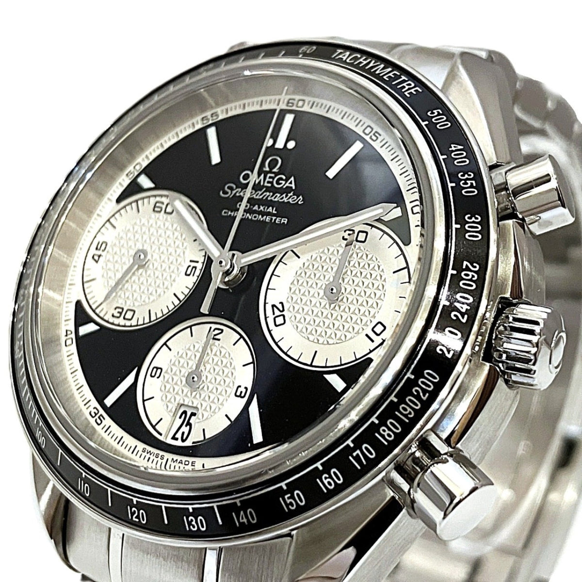 Pre-Owned Omega Speedmaster Racing Co-Axial Watch, Total Weight 155.8g, Stainless Steel,...
