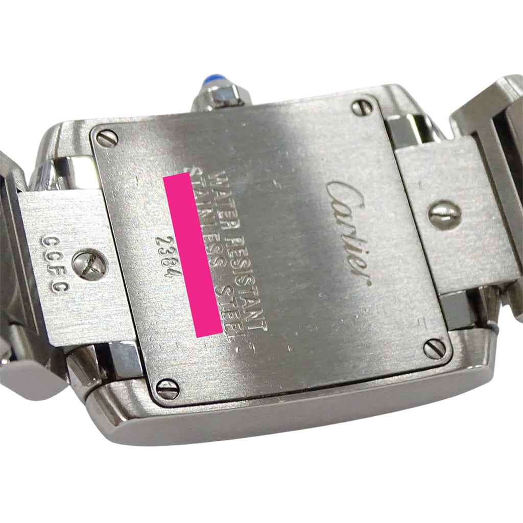 Pre-Owned Cartier women's watch, Tank Française SM, quartz movement, stainless steel (SS),...