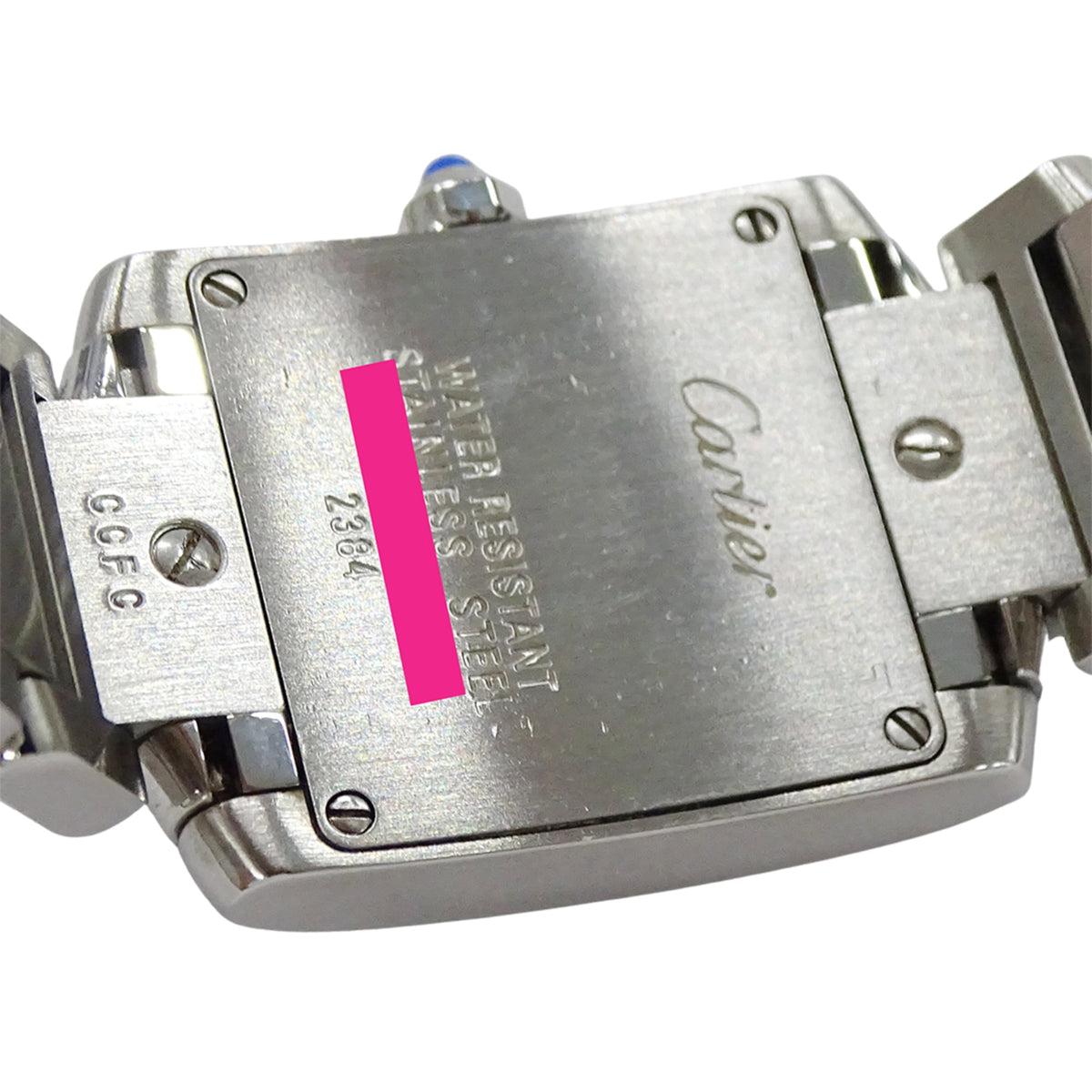 Pre-Owned Cartier women's watch, Tank Française SM, quartz movement, stainless steel (SS),...