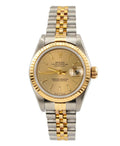 Pre-Owned Ladies Rolex Two-Tone 18K/SS Datejust with Gold Champagne Dial
