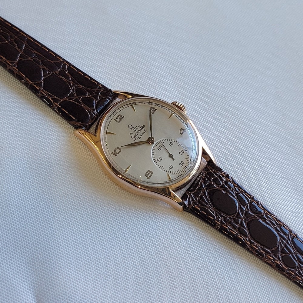 Pre-Owned Omega Seamaster 2508 DeVille 18k Rose Gold 1940s 36mm Mens Manual Wind RA711