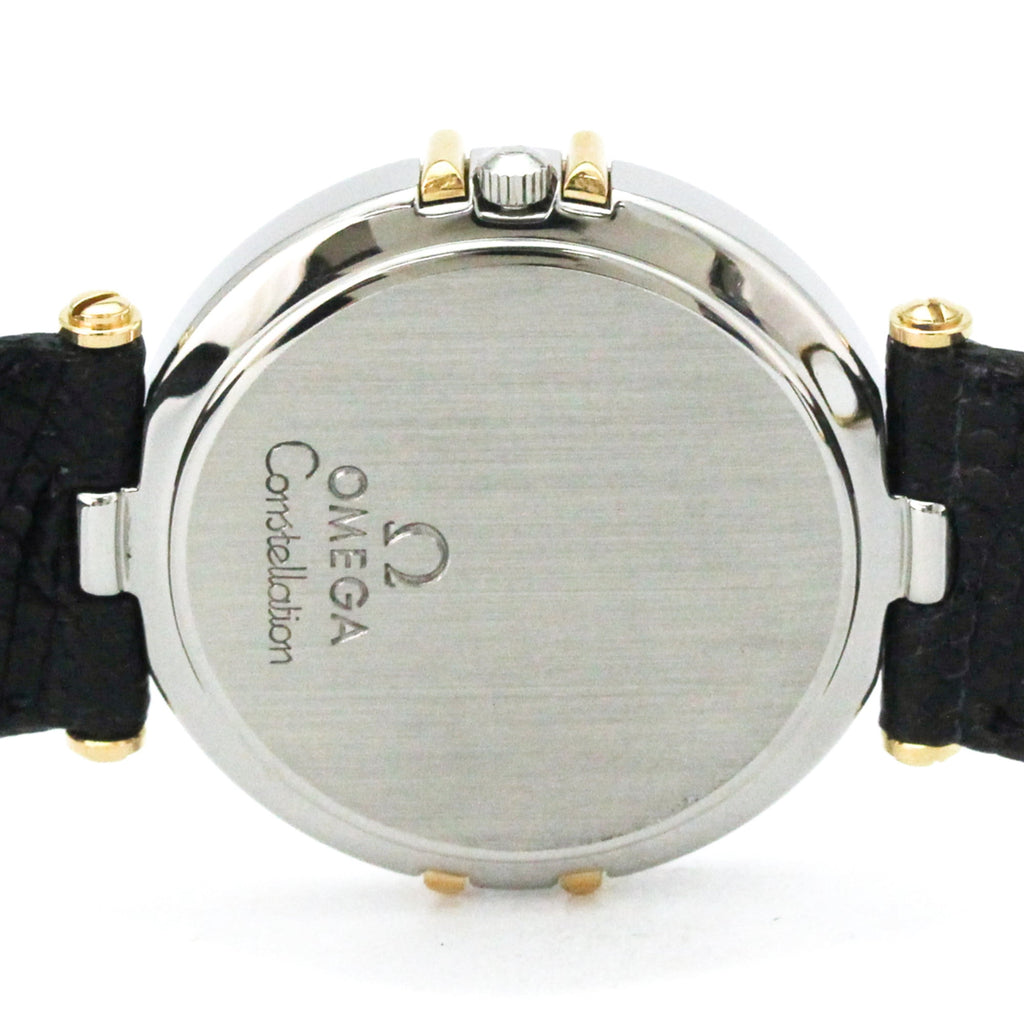 Pre-Owned OMEGA Constellation Day date 18K Gold Quartz Watch 196.1070 Polished