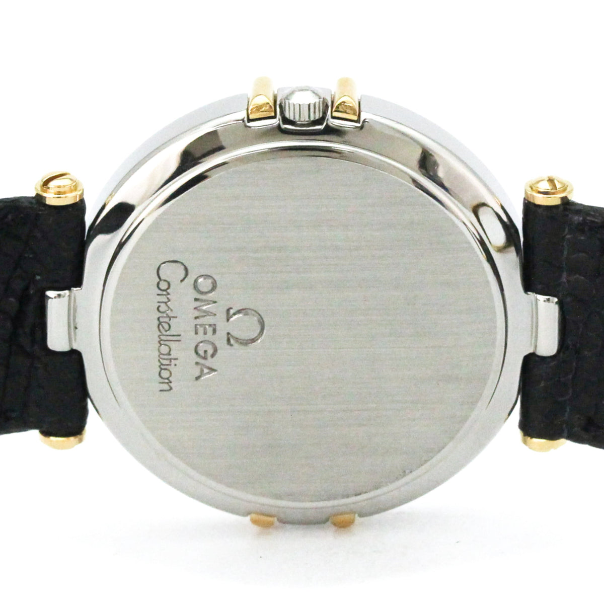 Pre-Owned OMEGA Constellation Day date 18K Gold Quartz Watch 196.1070 Polished