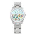 Pre-Owned Rolex Stainless Steel Oyster 177200 Perpetual 31mm with "Custom Celebration Dial" with Oyster Bracelet