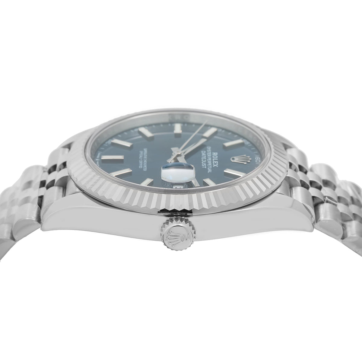 Pre-Owned Rolex Datejust 126334 41mm Blue Dial With Jubilee