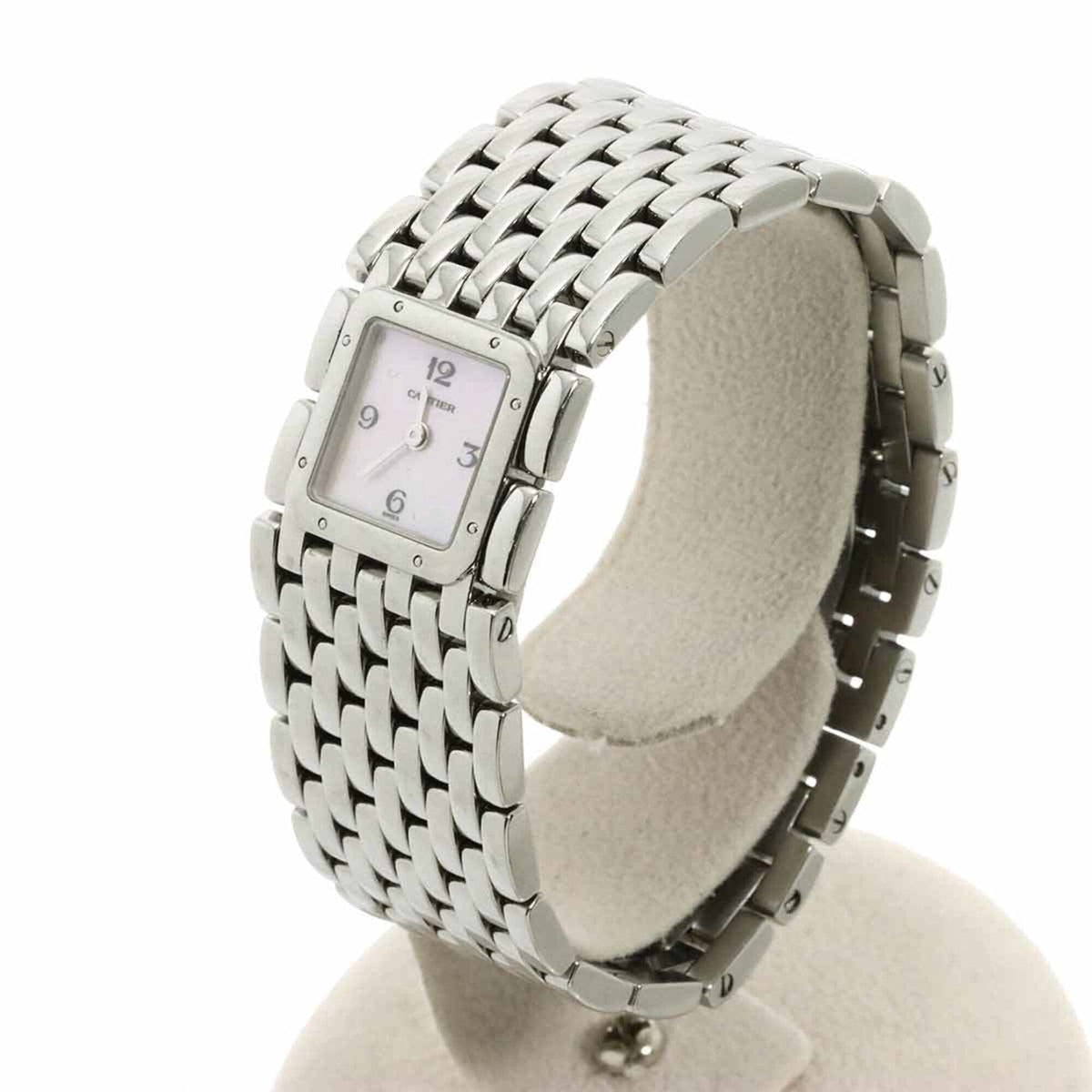 Pre-Owned Cartier Panthère Ruban W61003T9 Women's Watch Pink Shell Quartz