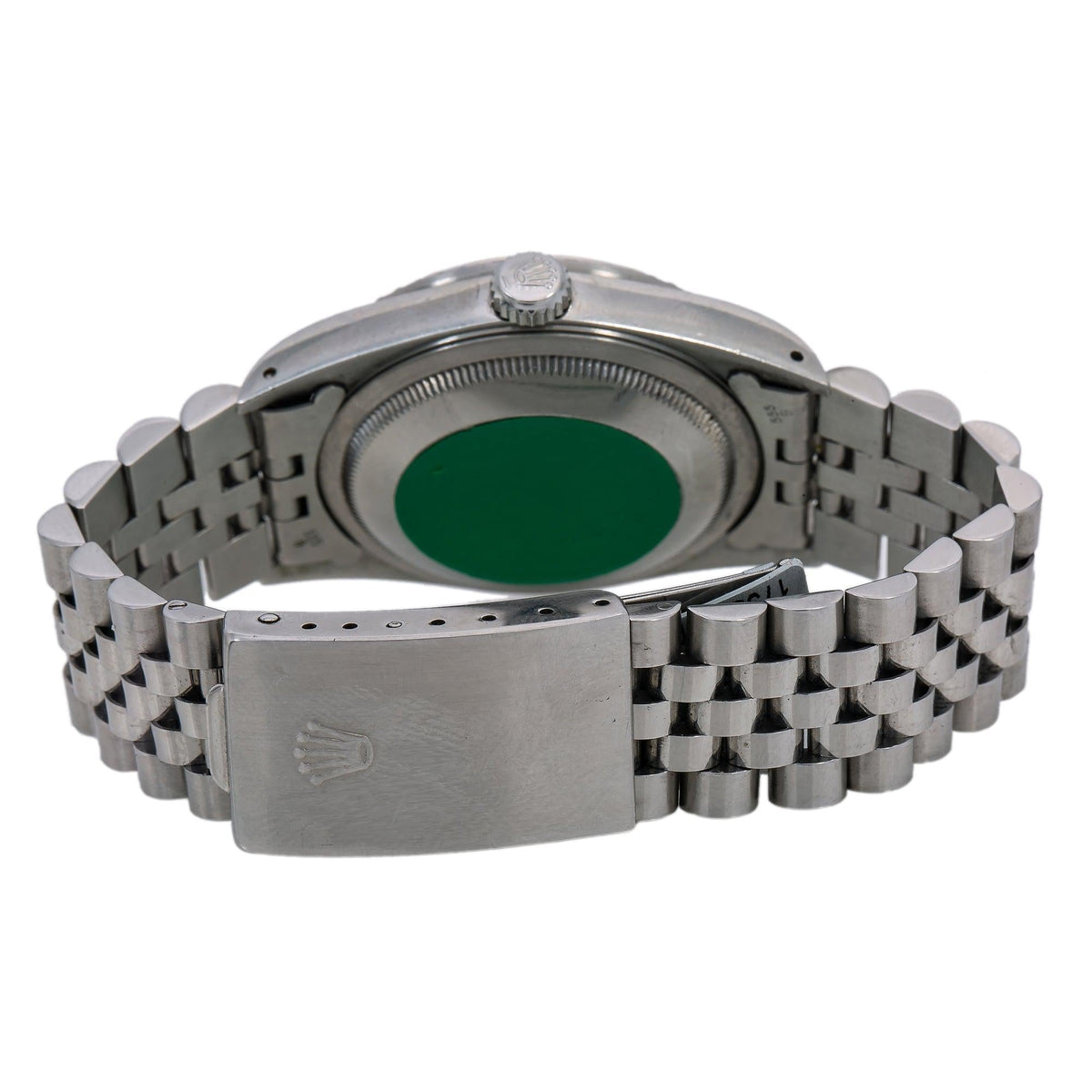 Pre-Owned Rolex Datejust 36MM 1603 Silver Dial Engine Turned Bezel Stainless Steel Jubilee Bracelet