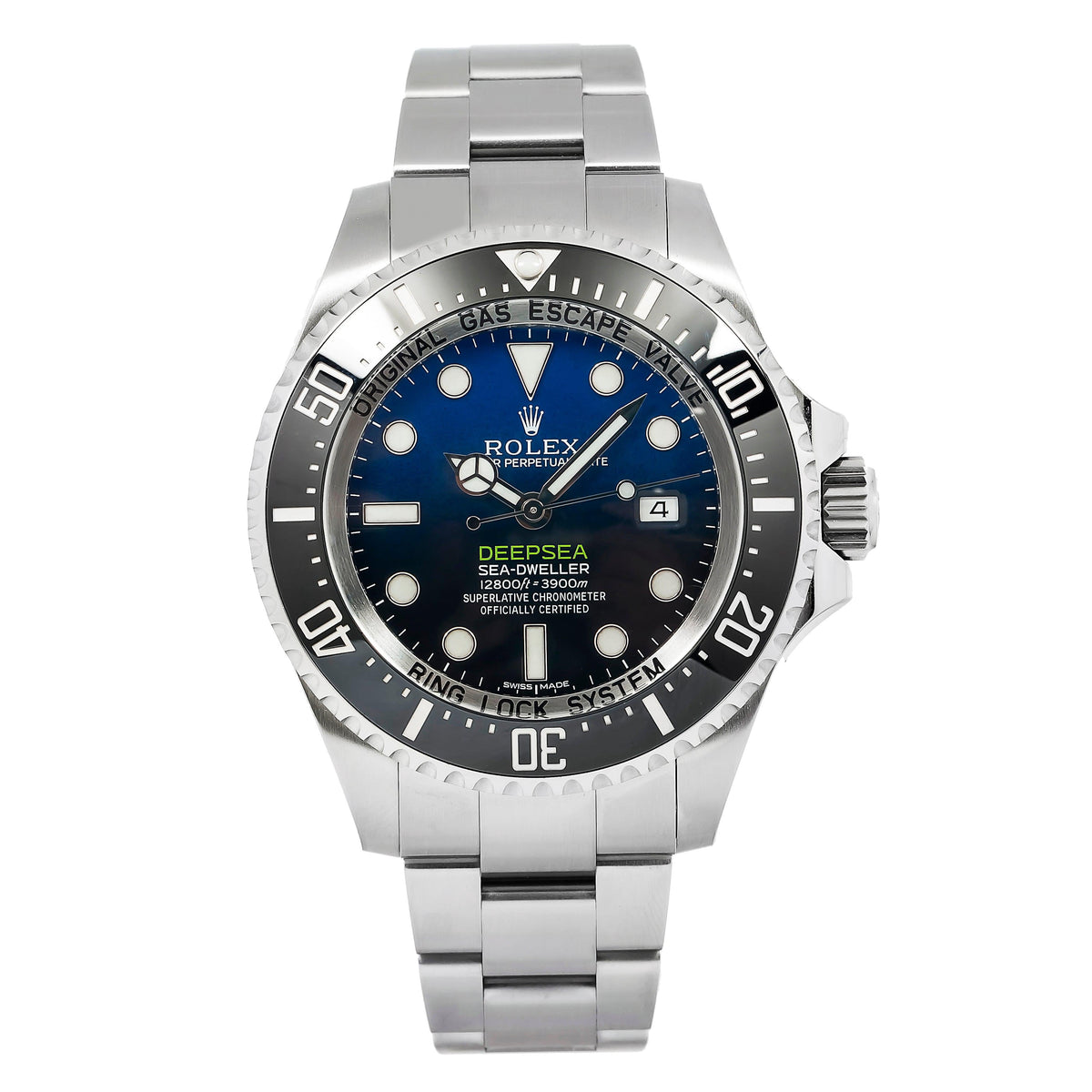 Pre-Owned Rolex Sea-Dweller Deepsea 44MM 116660 James Cameron / D‑Blue Blue to Black Gradient Dial Black Ceramic Bezel Stainless Steel Oyster Bracelet