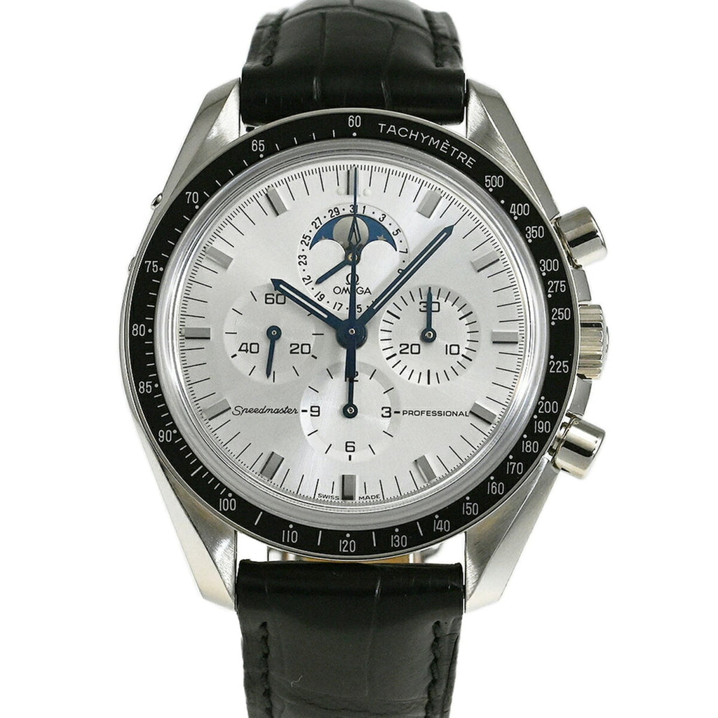 Pre-Owned Omega Speedmaster Professional Moonphase Wristwatch 3689.30.31